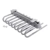 Armadi-Emuca Porta pantaloni sx estraibile per armadio grigio metallizzato - .