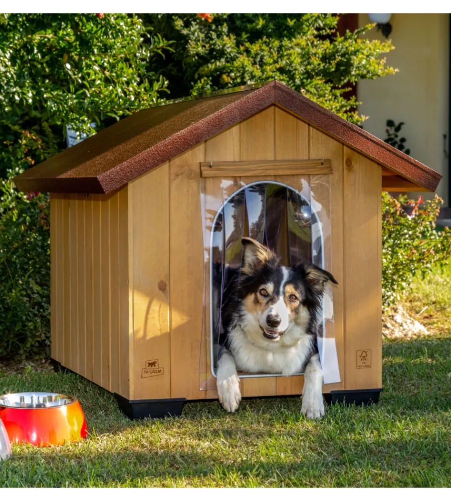 Cucce E Accessori Relativi- Porta per cucce cani ferplast "small" in plastica trasparente 22,5x36 cm