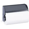 Officina E Garage|Porta rotolo da parete fami per pannello foro quadro in acciaio antracite ø 13 cm