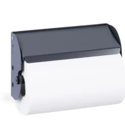 Officina E Garage|Porta rotolo da parete fami per pannello foro quadro in acciaio antracite ø 13 cm