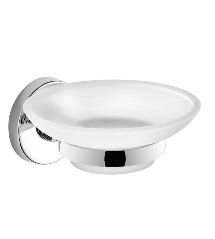 Accessori Bagno- Porta sapone felce cromato