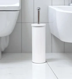 Ceramiche E Accessori-Decor Bagno Porta scopino in acciaio inossidabile bianco