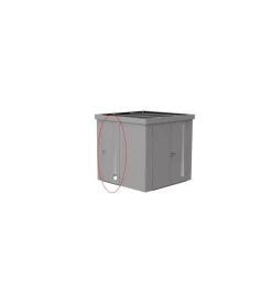 Biohort Casette Da Giardino|Porta supplementare per casetta attrezzi neo argento metallizzato