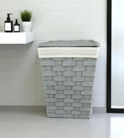 Sale Portabiancheria "piccolo" in tnt grigio 34,5x34,5x49,5 cm Accessori Bagno