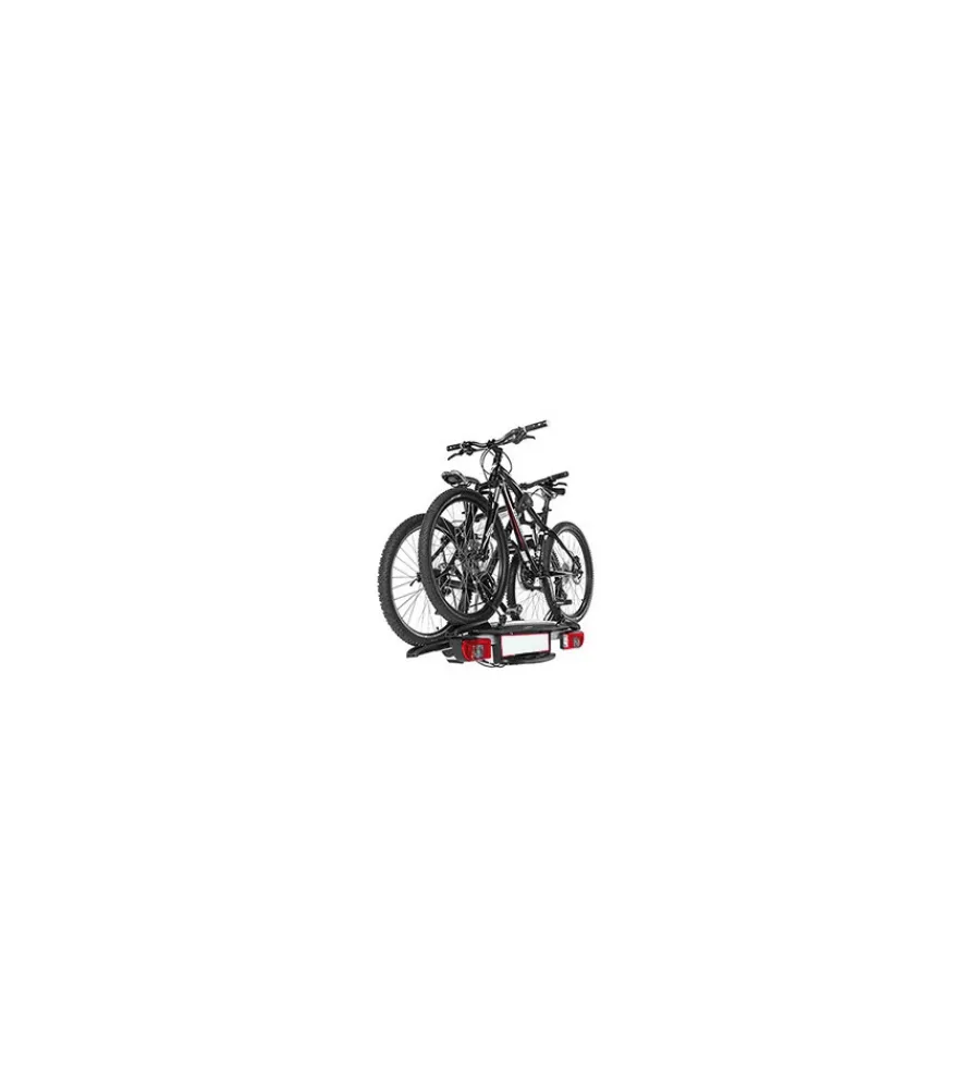 Hot Portabiciclette per gancio traino "justclick" per 2 bici y8002486 Portaggio