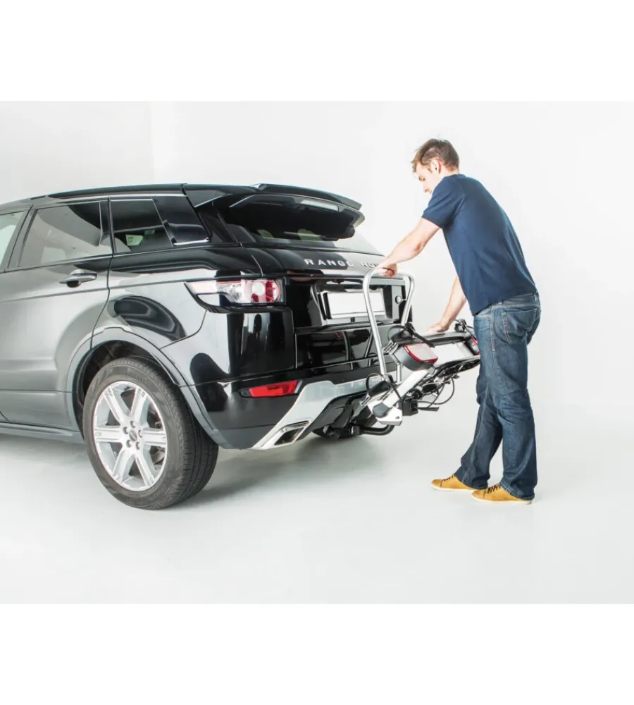 Hot Portabiciclette per gancio traino "justclick" per 2 bici y8002486 Portaggio