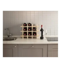 Cantinette Portabottiglie|Portabottiglie in pino - 43x22x32,5 cm