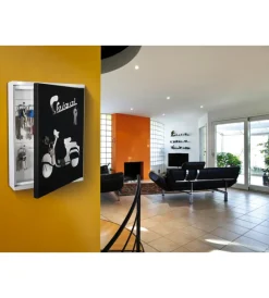 Online Portachiavi da interno con 16 ganci - sportello con intagli. Decorazione Pareti