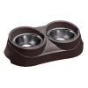 Sale Portaciotole e ciotole per cani e gatti "duo feed 05", 60,5x31,5x18 cm - Ciotole