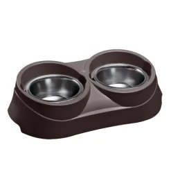 Sale Portaciotole e ciotole per cani e gatti "duo feed 05", 60,5x31,5x18 cm - Ciotole
