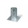 Ferramenta Per Esterno- Portapali ancoraggio d'appoggio per pali tondi ø 100 x 150 x 150 mm.