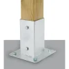 Suki Sistemi Di Fissaggio|Portapali da avvitare 91x91x151mm galvanizzato a c