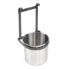 Accessori Cucina-Emuca Portaposate "titane" in acciaio grigio antracite, diametro secchio 118 mm