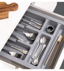 Accessori Cucina-Emuca Portaposate per cassetti da cucina, modulo 45 cm