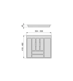 Online Portaposate per cassetti da cucina, modulo 60 cm Accessori Cucina