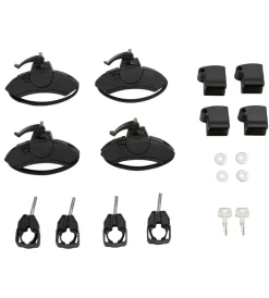 Hot Portasci per barre da tetto "fatcat 4 evo black" - y8003075 Portaggio