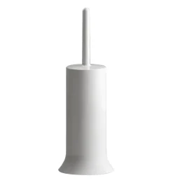 Outlet Portascopino "peter" bianco in plastica Ceramiche E Accessori