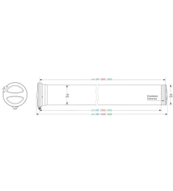 Portaggio-Nordrive Portatutto per auto t400 kargo-tube, 3 staffe - 405 cm  n11052