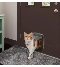 Hot Portina per gatti e piccoli cani "swing 5" con chiusura 4 vie e protezione aria in plastica marrone 22,5x9,6x25,2 cm Cucce E Accessori Relativi