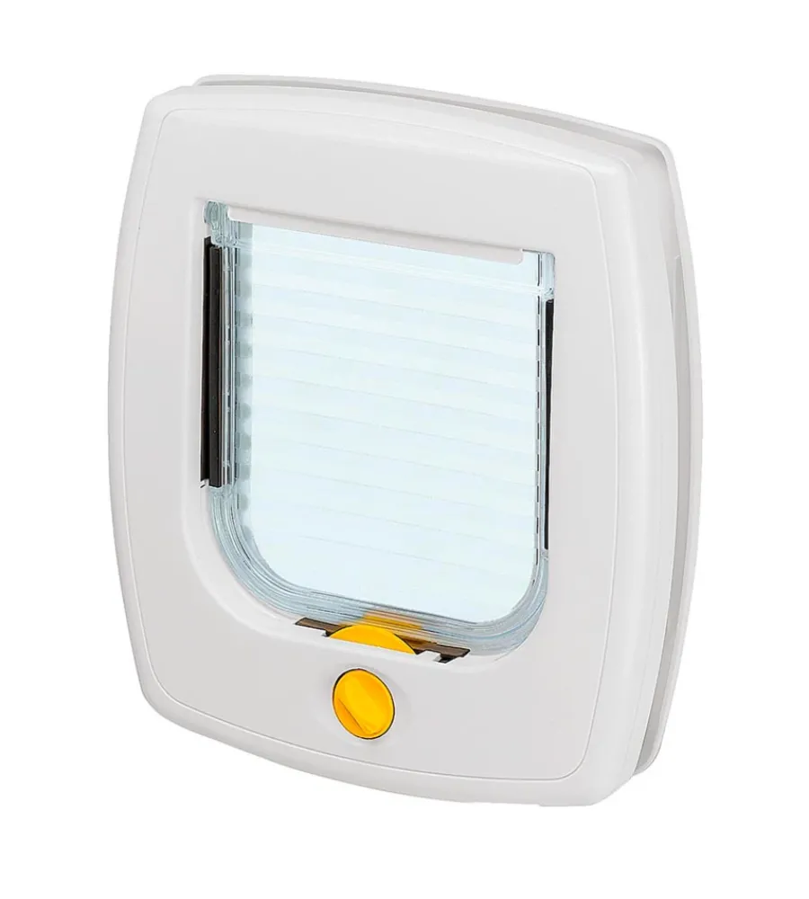 Cucce E Accessori Relativi-Ferplast Portina per gatti e piccoli cani "swing 3" con chiusura 4 vie in plastica bianco 22,5x5x25,2 cm