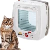 Cucce E Accessori Relativi-Ferplast Portina per gatti "microchip" con chiusura 4 vie e protezione aria in plastica bianco 22,5x16,2x25,2 cm