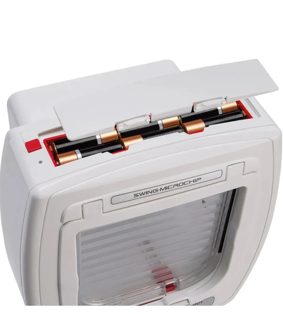 Cucce E Accessori Relativi-Ferplast Portina per gatti "microchip" con chiusura 4 vie e protezione aria in plastica bianco 22,5x16,2x25,2 cm