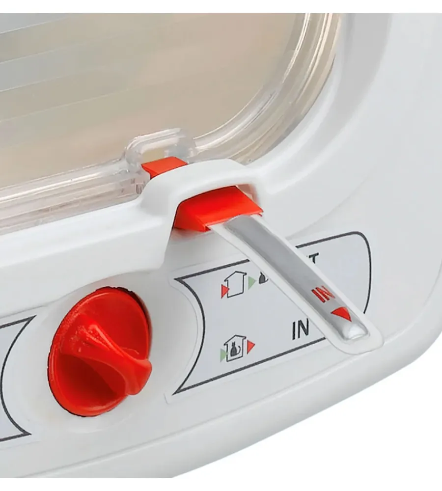 Cucce E Accessori Relativi-Ferplast Portina per gatti "microchip" con chiusura 4 vie e protezione aria in plastica bianco 22,5x16,2x25,2 cm