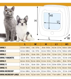 Portina per gatti grandi e cani di taglia piccola