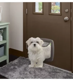 New Portina per grandi gatti e piccoli cani "swing 9" con chiusura 4 vie, protezione aria, chiusura ammortizzata in plastica marrone 26,2x10,2x31,2 cm Cucce E Accessori Relativi