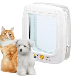 Cucce E Accessori Relativi-Ferplast Portina per grandi gatti e piccoli cani "swing 9" con chiusura 4 vie, protezione aria, chiusura ammortizzata in plastica bianco 26,2x10,2x31,2 cm