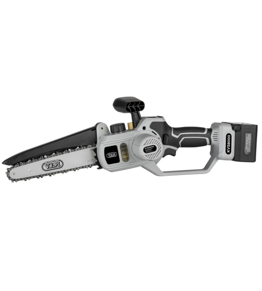 Discount Potatore a catena a batteria volpi "kvs8000" barra 19 cm 2 batterie 21,6v 4,0ah Potatori
