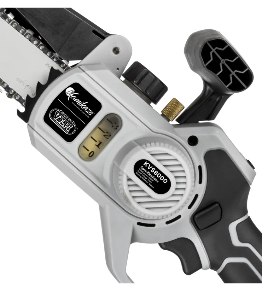Discount Potatore a catena a batteria volpi "kvs8000" barra 19 cm 2 batterie 21,6v 4,0ah Potatori