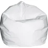 Poltrone E Pouf- Pouf armonia "comodone" in nylon bianco 65x65x62 cm