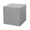 Outlet Pouf pieghevole "dado" in tessuto rimovibile grigio, 41x41x41 cm Poltrone E Pouf