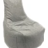 Clearance Pouf poltrona sacco "milly" grigio 65x65x95 cm Poltrone E Pouf