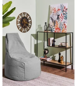 Clearance Pouf poltrona sacco "milly" grigio 65x65x95 cm Poltrone E Pouf