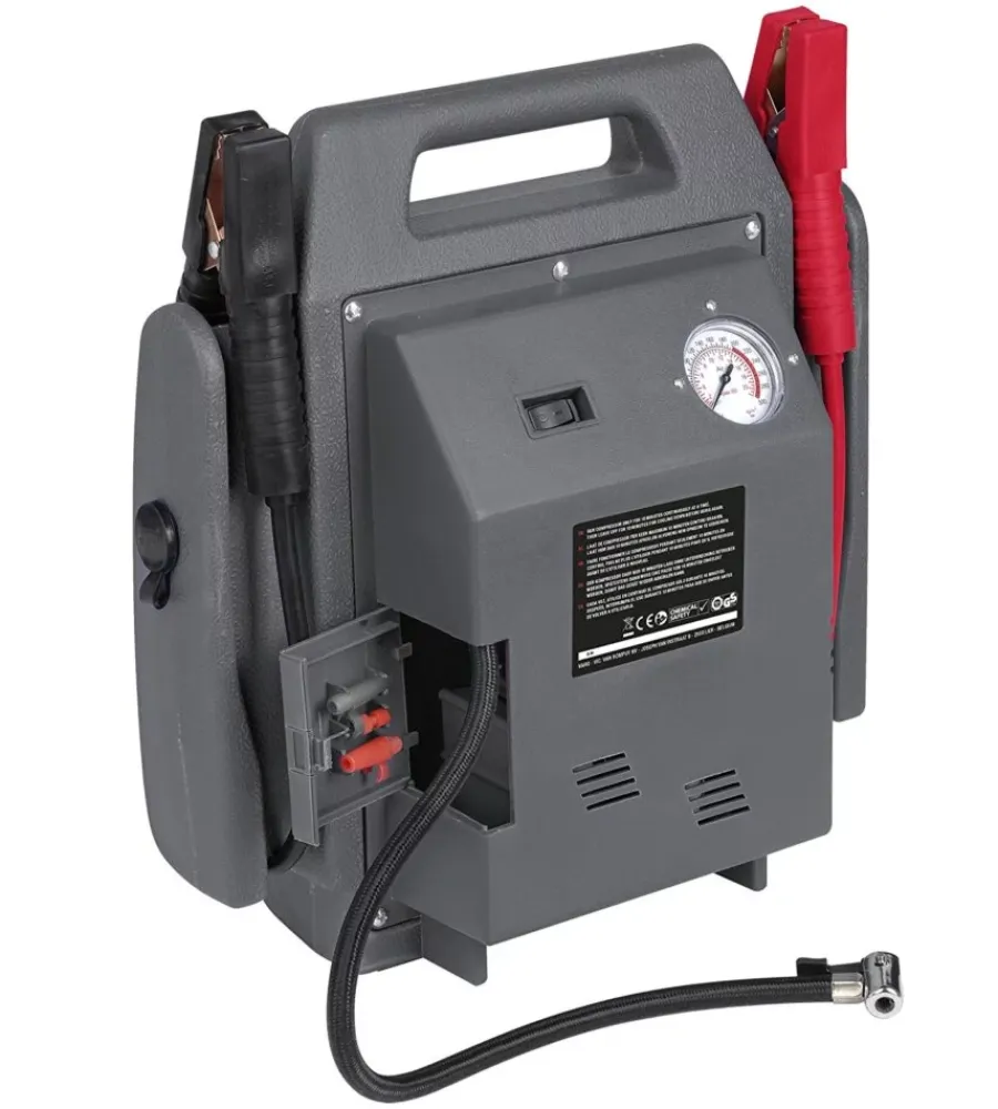 Elettrico- Power station starter 4 in 1 compressore e avviatore portatile automobili 12 v 900a 17 bar