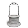 Fontane, Decorazioni E Pavimentazioni|Pozzo ornamentale "stromboli" in cemento - 130x130x220 cm