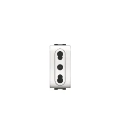 Presa ita bivalente 2p+t 10/16a serie mylife -bianco. Serie Civili