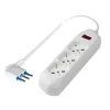 Multiprese Ed Adattatori-Poly Pool Presa multipla pluristandard con 3 prese colore bianco