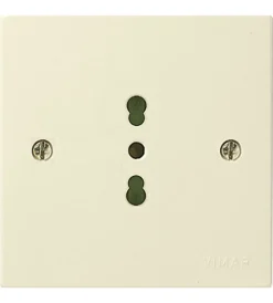 Vimar Spine E Prese|Presa 2p+t p17/11 avorio mascot -