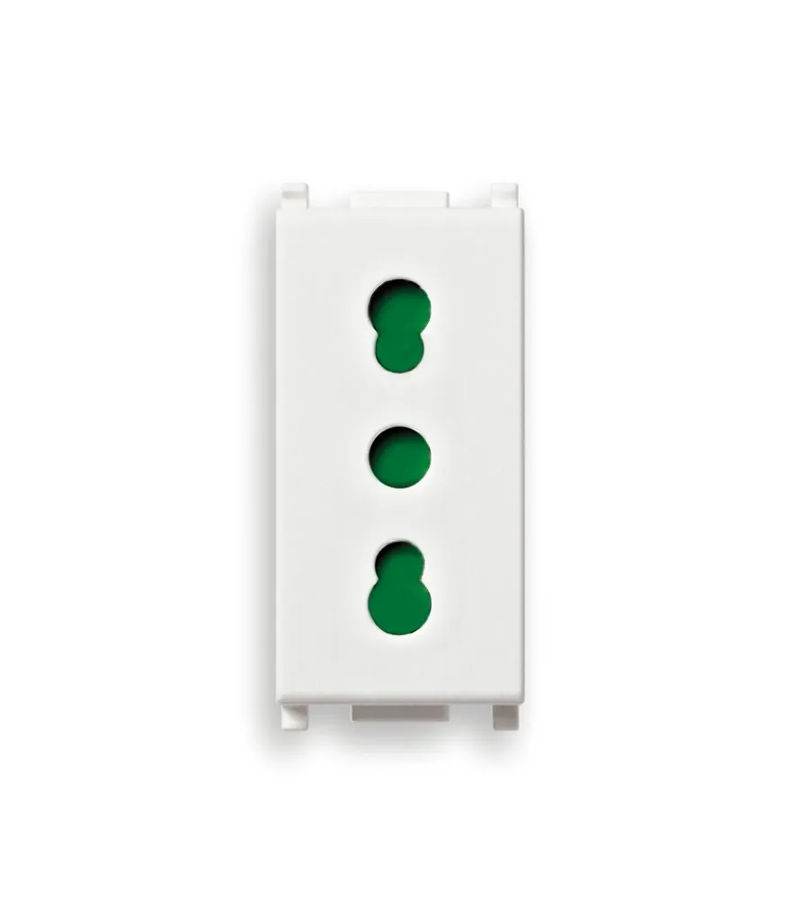 Serie Civili|Presa vimar "plana" bianco 2p+t p17/11 - cod.0r14203
