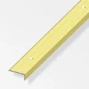 Ferramenta Per Mobili E Infissi-Alfer aluminium Prof chiuso 25x10 alluminio ottone - 2 metri.