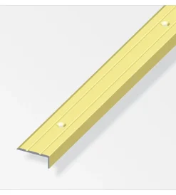 Ferramenta Per Mobili E Infissi-Alfer aluminium Prof chiuso 25x10 alluminio ottone - 2 metri.