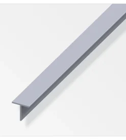 Alfer aluminium Ferramenta Per Mobili E Infissi|Profilo a t 15.5x1.5 alluminio naturale - 1 metro.