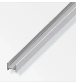 Alfer aluminium Ferramenta Per Mobili E Infissi|Profilo ad h 16x19,5 alluminio arg - 1 metro.