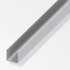 Alfer aluminium Ferramenta Per Mobili E Infissi|Profilo ad "u" 23.5 in alluminio - 2,5 metri.
