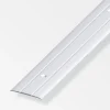 Alfer aluminium Ferramenta Per Mobili E Infissi|Profilo coprisoglia  37 x 2,5  alluminio argento    forato  1 metro.