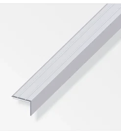Alfer aluminium Ferramenta Per Mobili E Infissi|Profilo di chiusura per angoli 25x18 alluminio argentato - 1 metro.