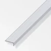 Alfer aluminium Ferramenta Per Mobili E Infissi|Profilo di chiusura per angoli 25x8 alluminio argentato - 2 metri.